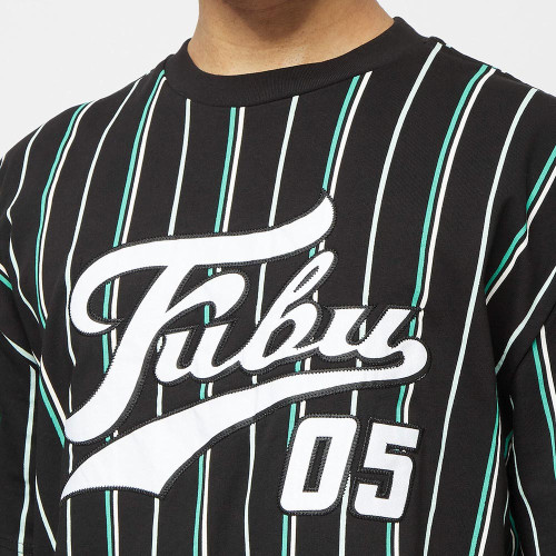 FUBU Ανδρική κοντομάνικη μπλούζα Varsity Multicolor Pinstripe Tee